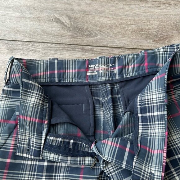 Nike Modern Rise Golf Plaid Pants Style 508275-010 - Picture 5 of 13